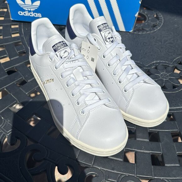 Adidas Stan Smith White Collegiate Navy Men\'s Athletic Shoes FX5521 Size 5.5